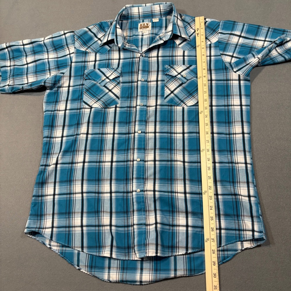 Ely Cattleman S/S Plaid Pearl Snap - Picture 4 of 7